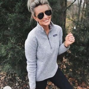 Patagonia® Better Sweater® 1/4-Zip Fleece Sweatshirt in Heather Gray